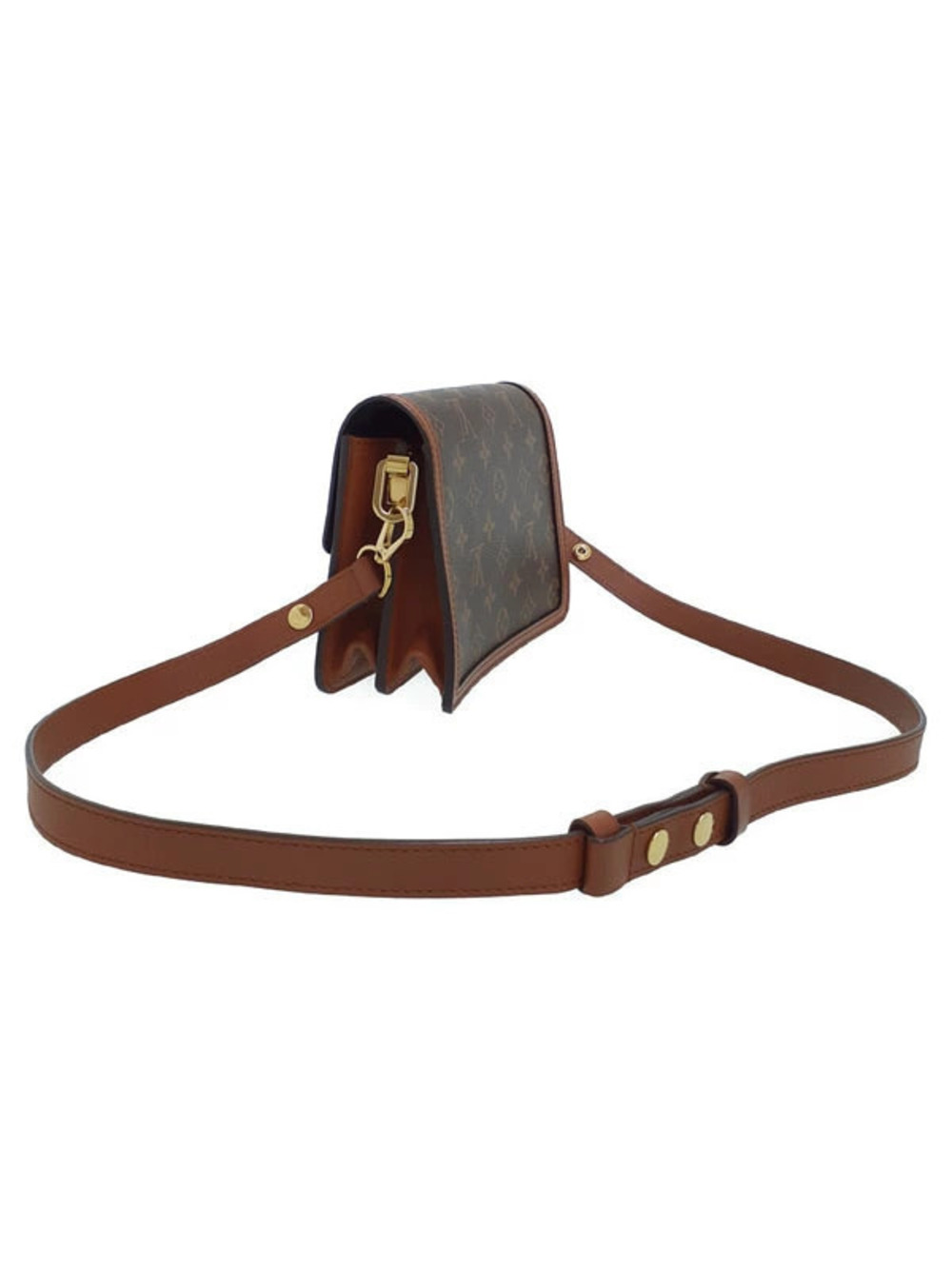 Louis Vuitton Reverse Shoulder Bag Monogram Dauphine Brown
